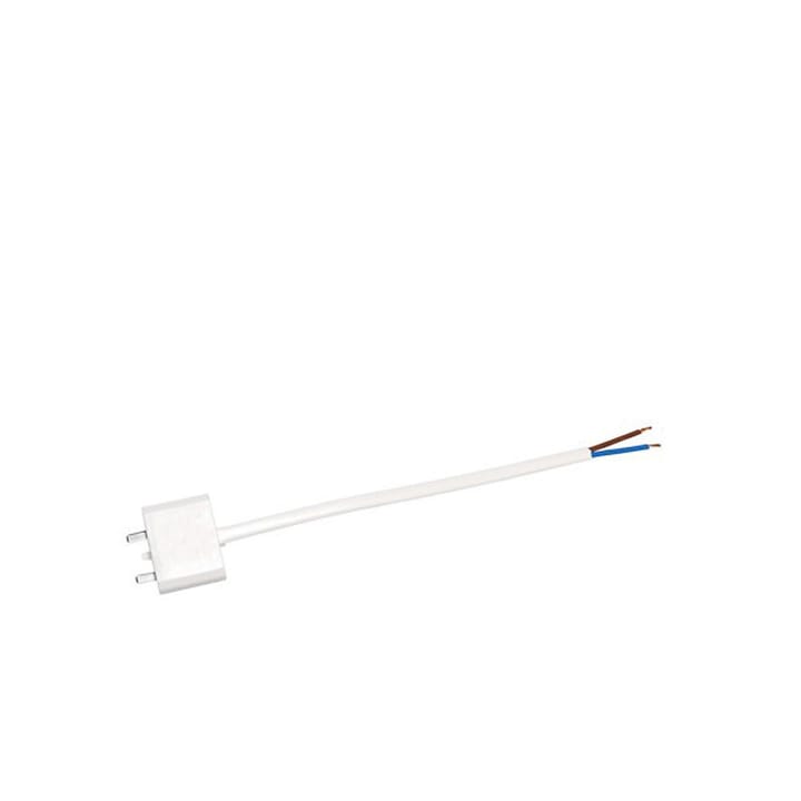 Lampkontakt DCL, vit, med sladd 18 cm, ojordad Airam