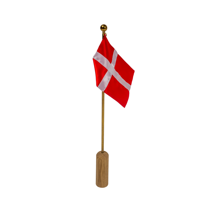 Celebrating Denmark flagga 40 cm, Oak-brass Andersen Furniture