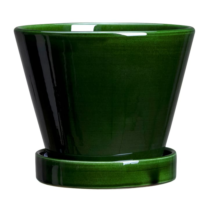 Julie kruka glaserad Ø15 cm, Green emerald Bergs Potter