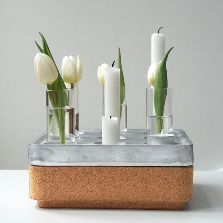 Stumpastaken Small gåvoset, aluminium, korkskål natur, 4-pack vaser, tändstickor Born In Sweden