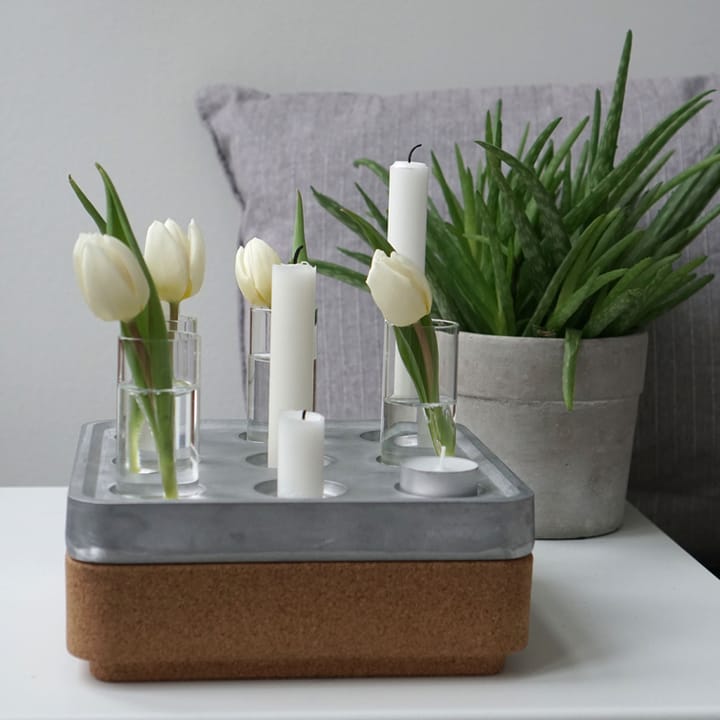 Stumpastaken Small gåvoset, aluminium, korkskål natur, 4-pack vaser, tändstickor Born In Sweden