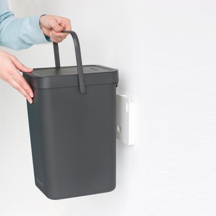 Sort & Go avfallshink 12 liter, grå Brabantia