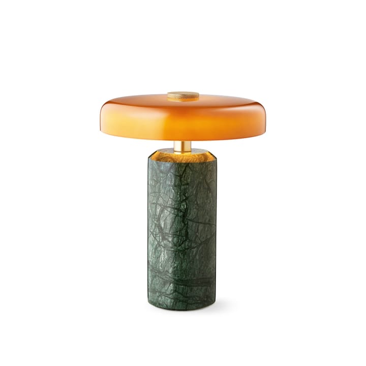 Trip bordslampa LED Ø17x21 cm marmor - Mossgrön-bärnsten - Design By Us