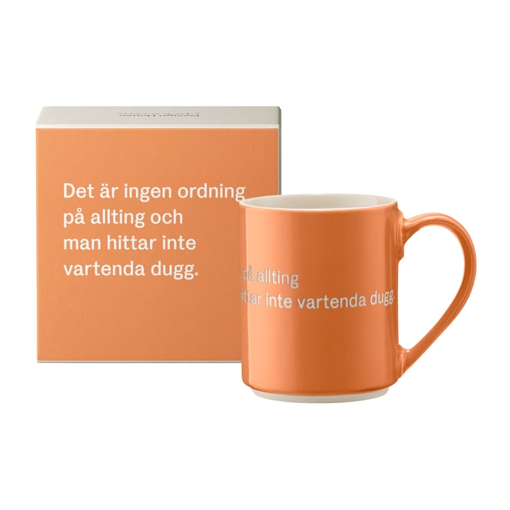 Astrid Lindgren mugg, det är ingen ordning…, Svensk text Design House Stockholm