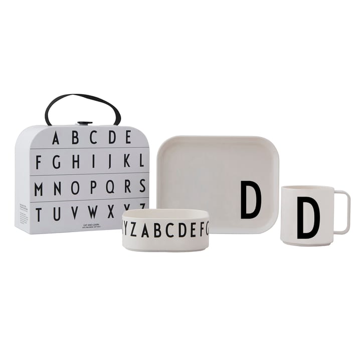 Design Letters barnservis set, D Design Letters