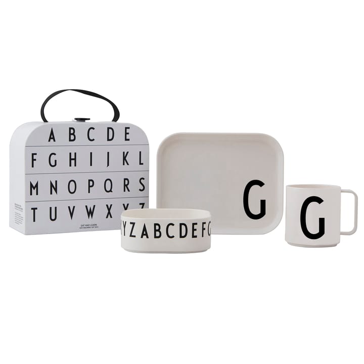 Design Letters barnservis set, G Design Letters