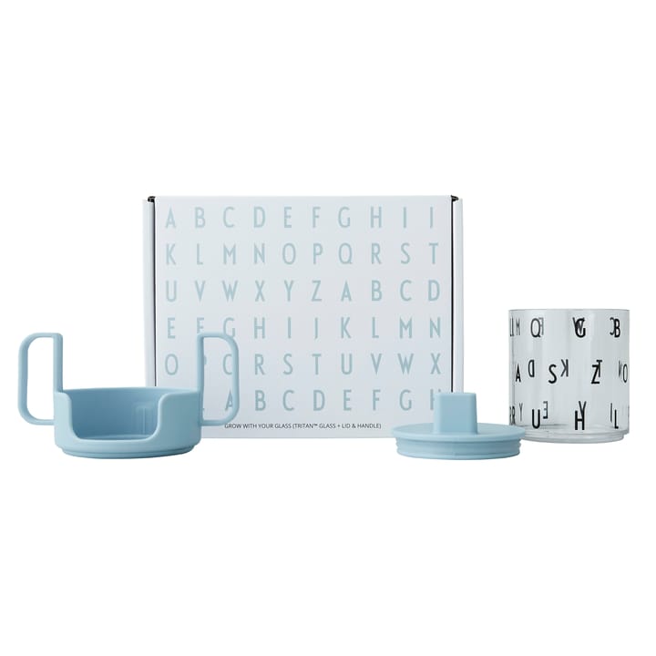 Grow with your cup kopp, Ljusblå Design Letters