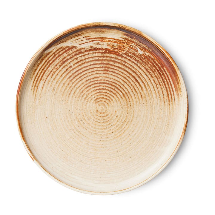 Home Chef side plate assiette Ø20 cm, Rustic cream-brown HKliving