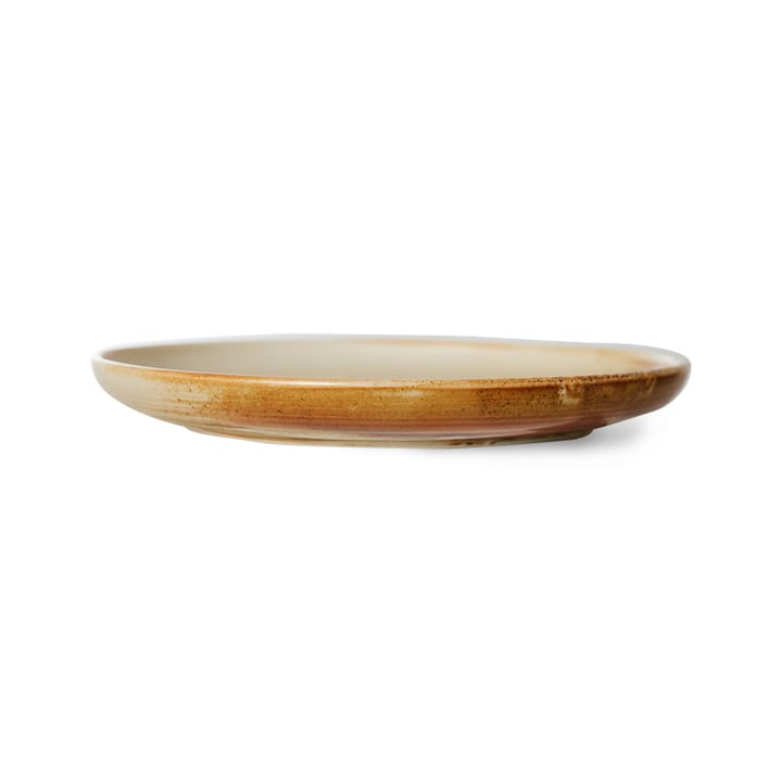 Home Chef side plate assiette Ø20 cm, Rustic cream-brown HKliving