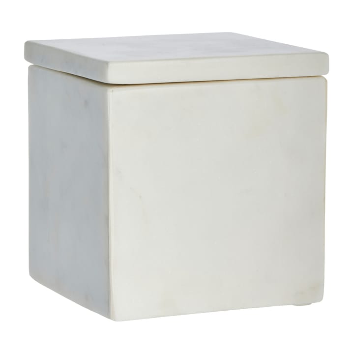 Ellia förvaringslåda marmor 12x12 cm - White - Lene Bjerre