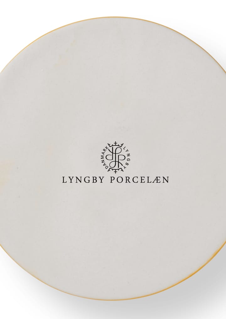 Rhombe ljusstake 3 cm, Gul Lyngby Porcelæn