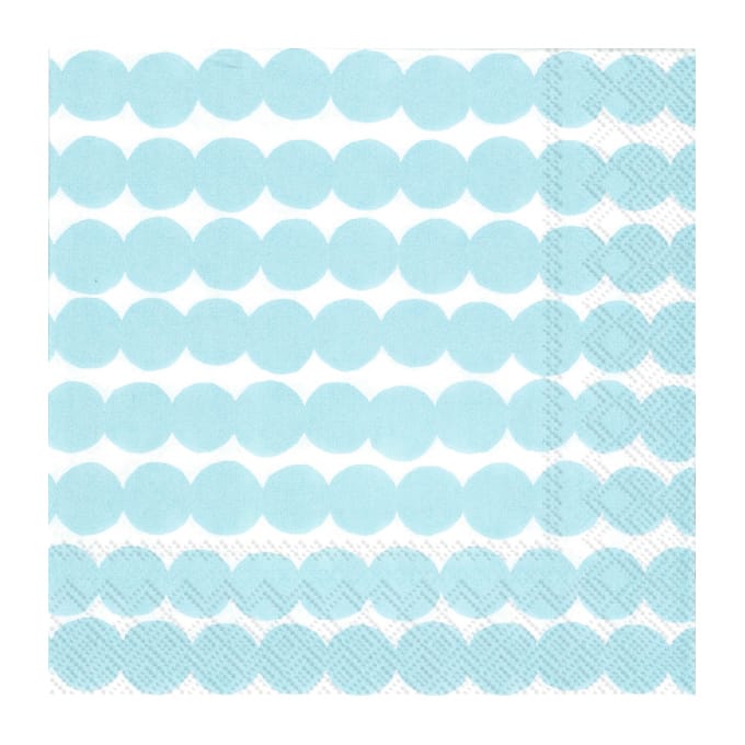 Räsymatto servett 33x33 cm 20-pack, Ljusblå Marimekko