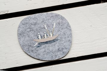 Moomin glasunderlägg 9,5x11 cm 4 delar - Sailors - Muurla