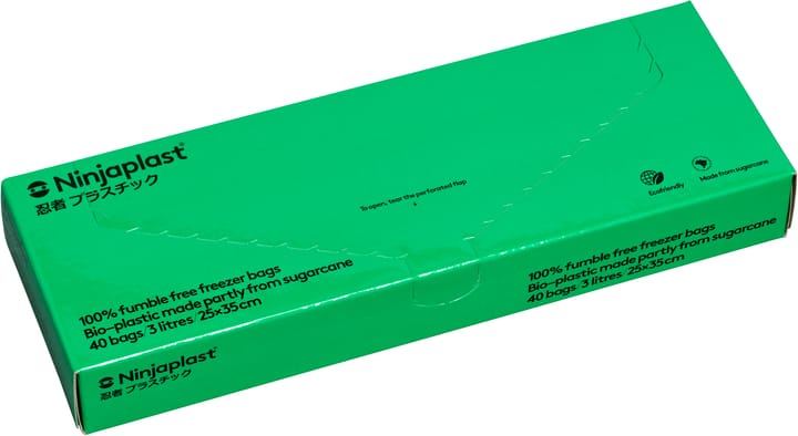 Fryspåsar bioplast 3 l 40-pack - Grön - Ninjaplast