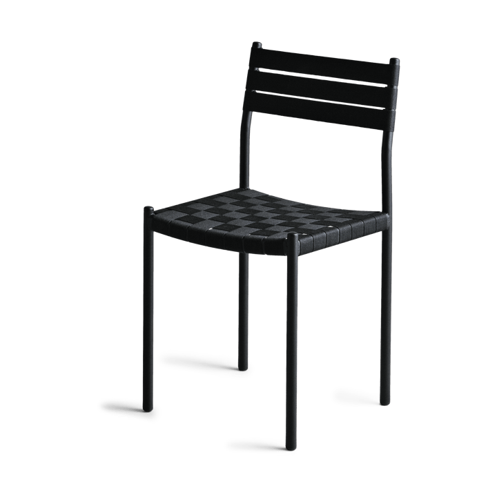 Nettan Chair black frame stol, Svart väv OX Denmarq