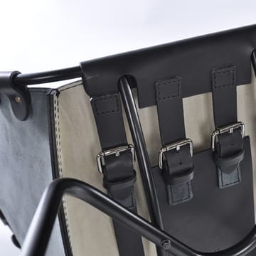 Stretch stol - läder mocca, svart stativ - OX Denmarq