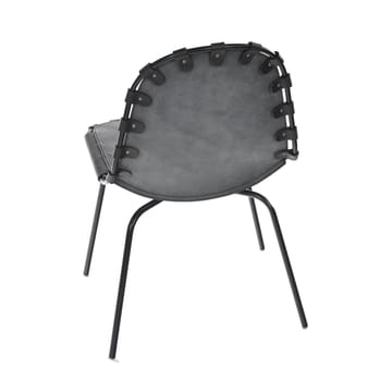Stretch stol - läder svart, svart stativ - OX Denmarq