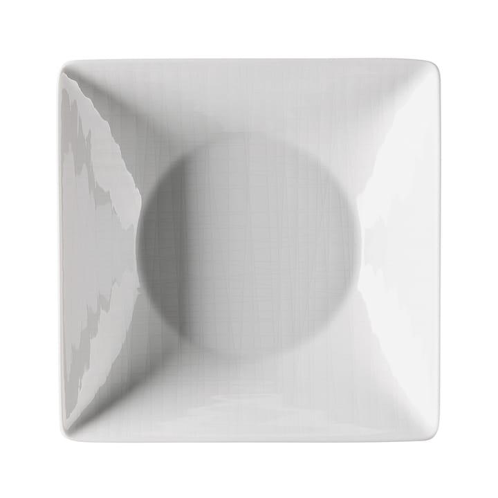 Mesh kvadratisk djup tallrik 20 cm, vit Rosenthal