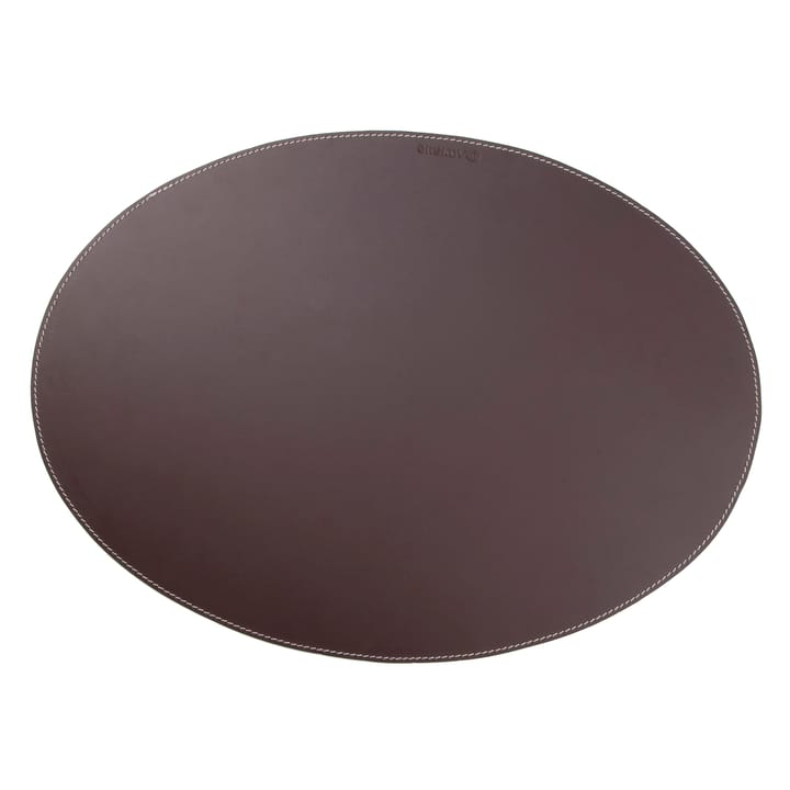 Ørskov bordstablett läder oval, brun Ørskov