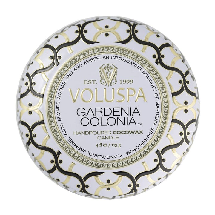 Maison Blanc Mini Tin doftljus 25 timmar, Gardenia Colonia Voluspa