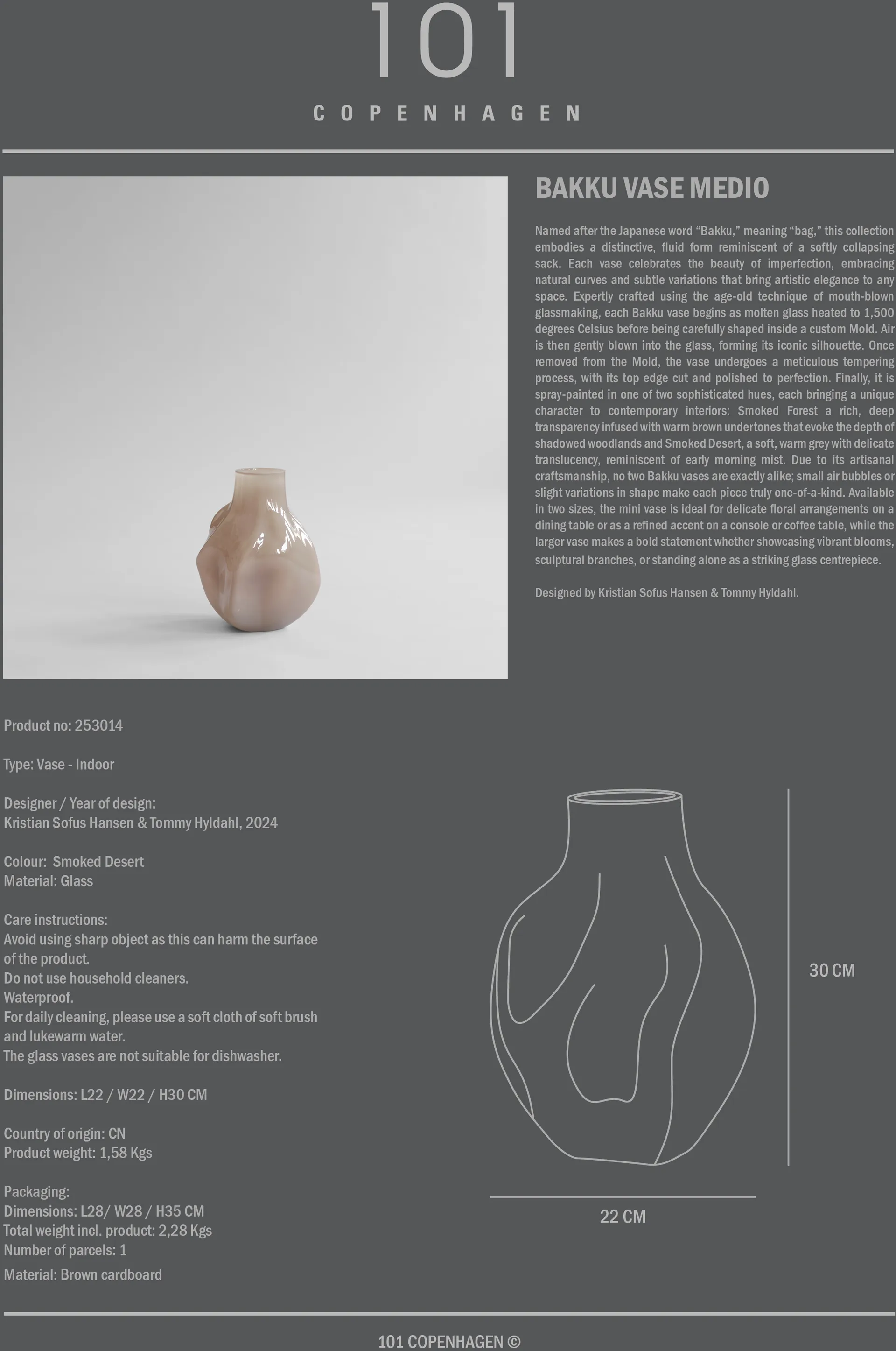 Bakku vas medio, Smoked desert 101 Copenhagen