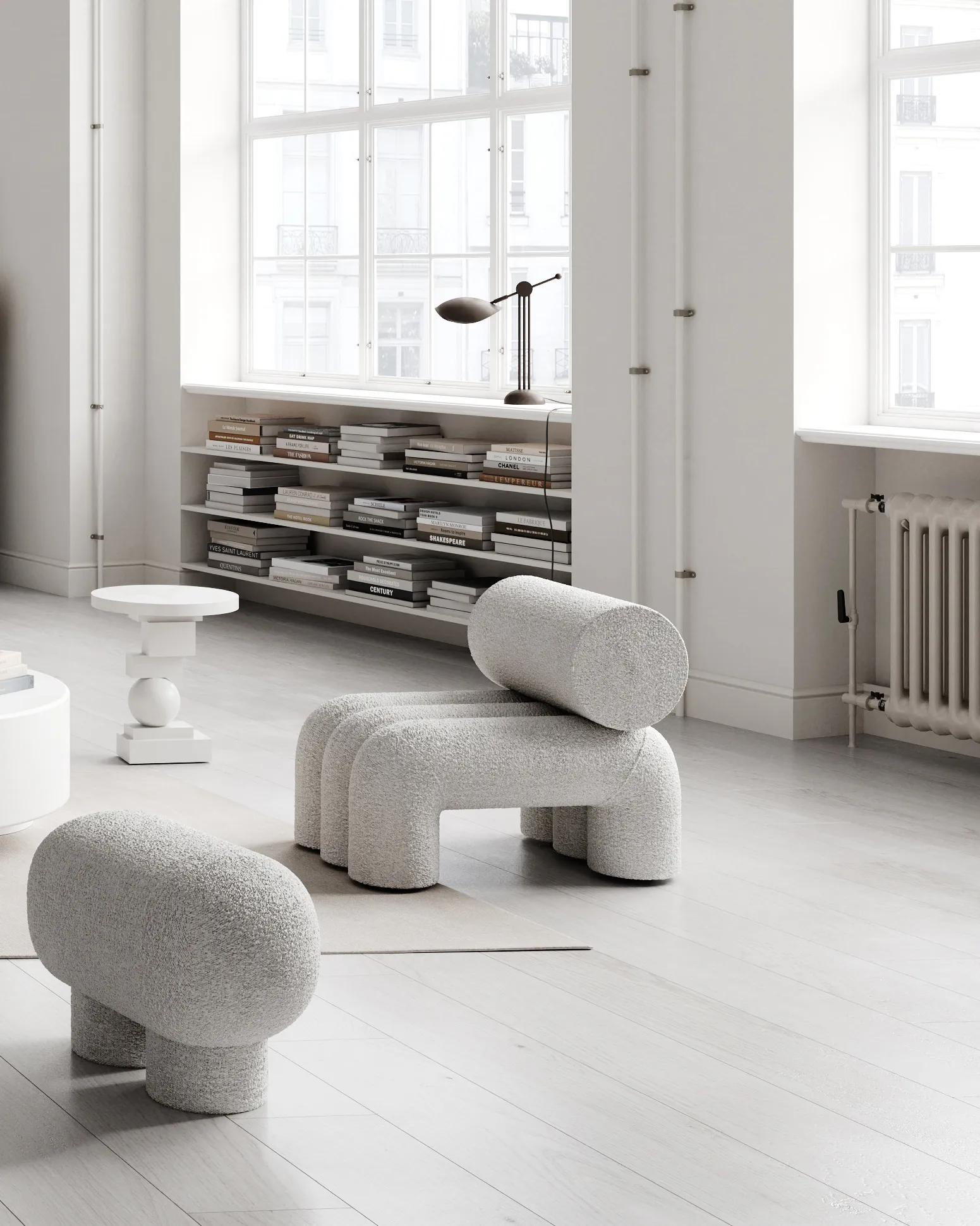 Big Foot bänk petit, Nubuck 101 Copenhagen