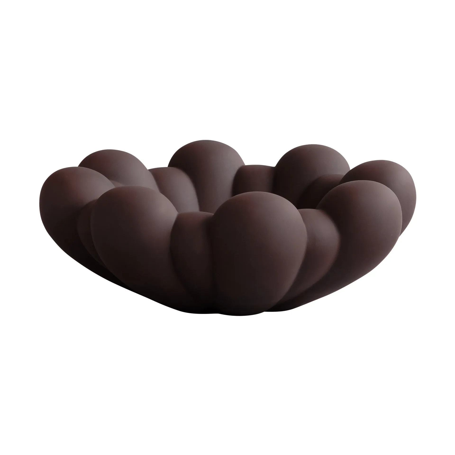 Bloom tray skål stor, Chocolate brown 101 Copenhagen