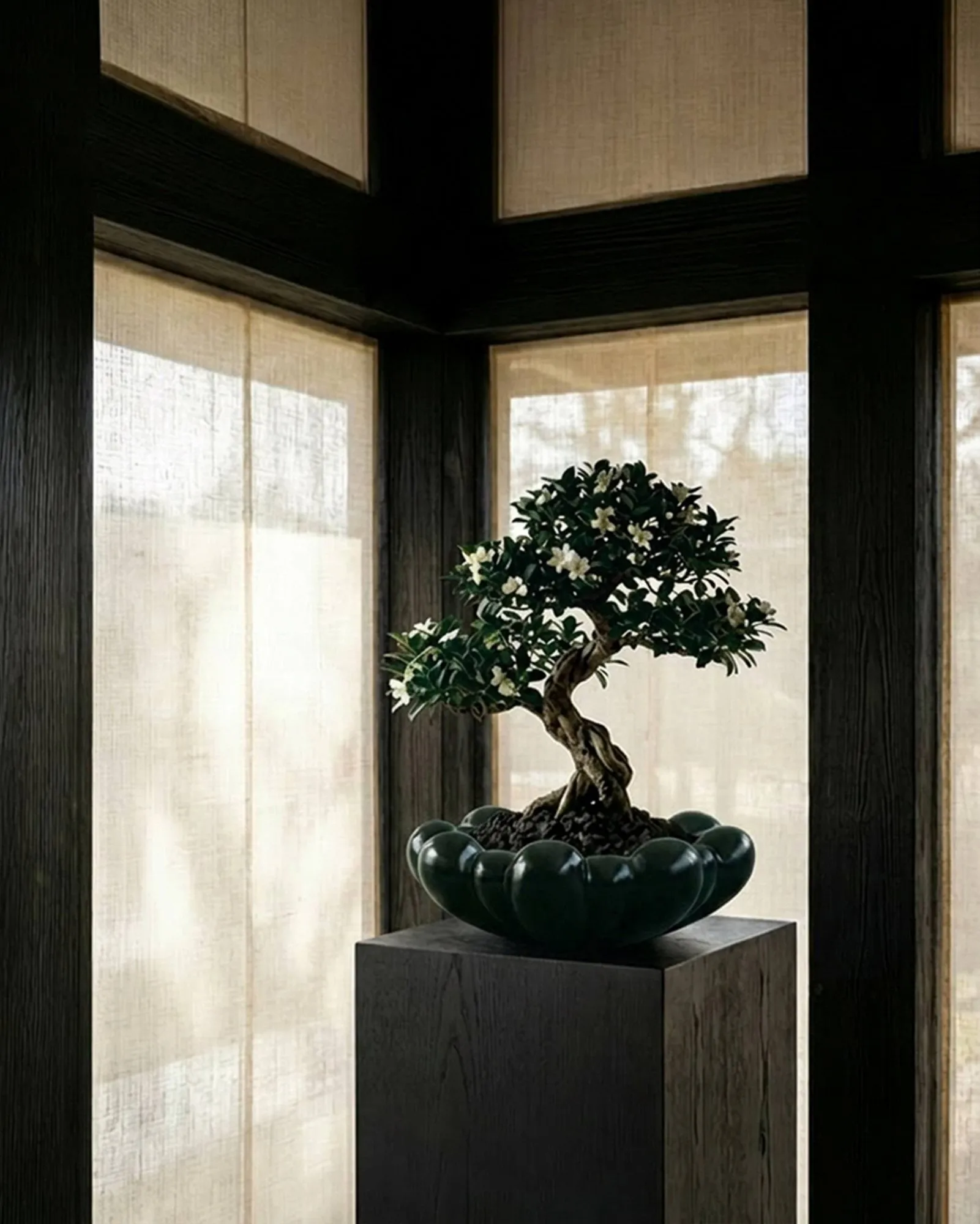 Bloom tray skål stor, Dark green 101 Copenhagen