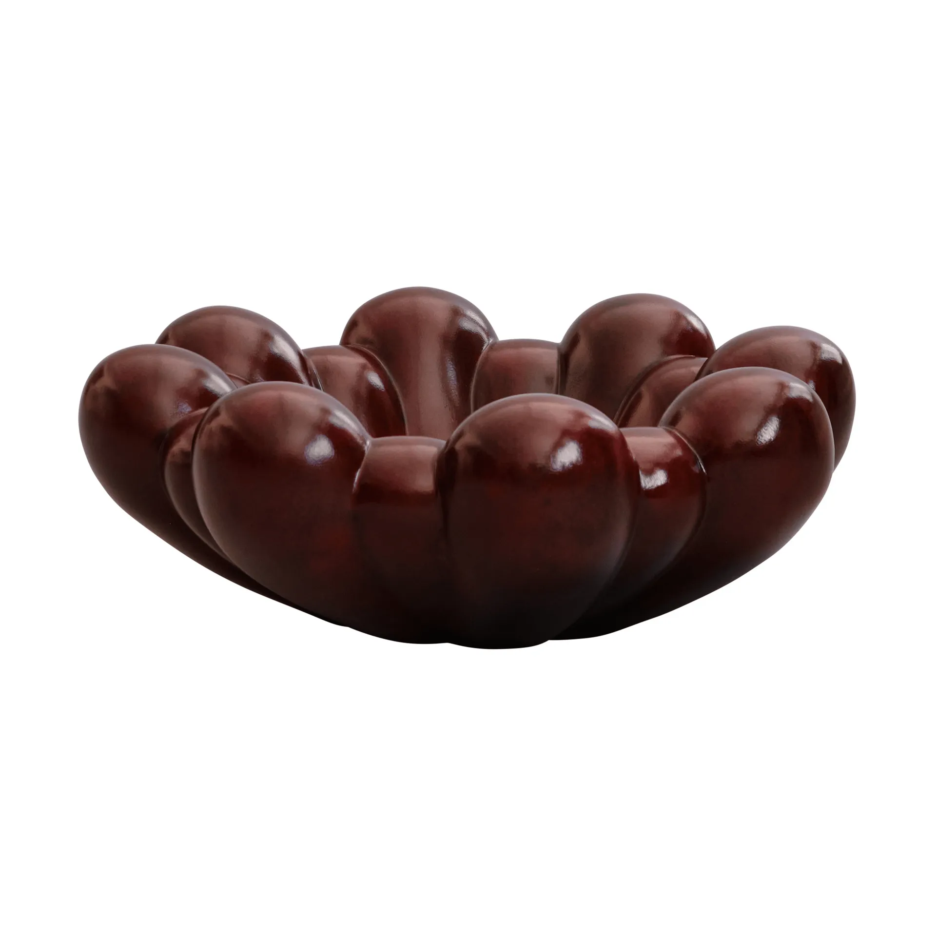 Bloom tray skål stor, Maroon 101 Copenhagen