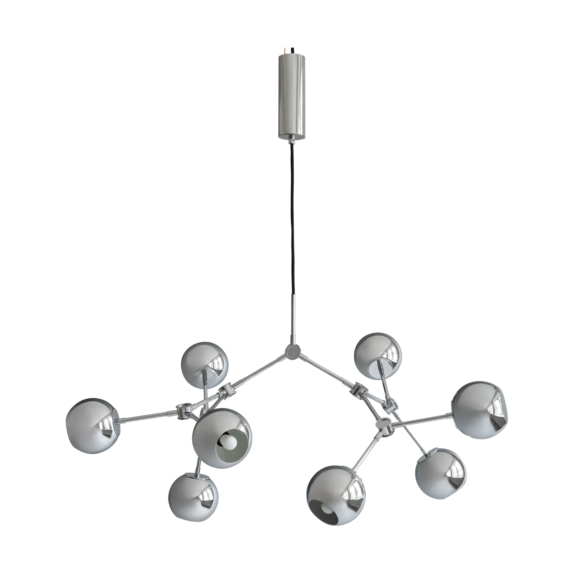 Drop Chandelier Globe takkrona mini, Chrome 101 Copenhagen