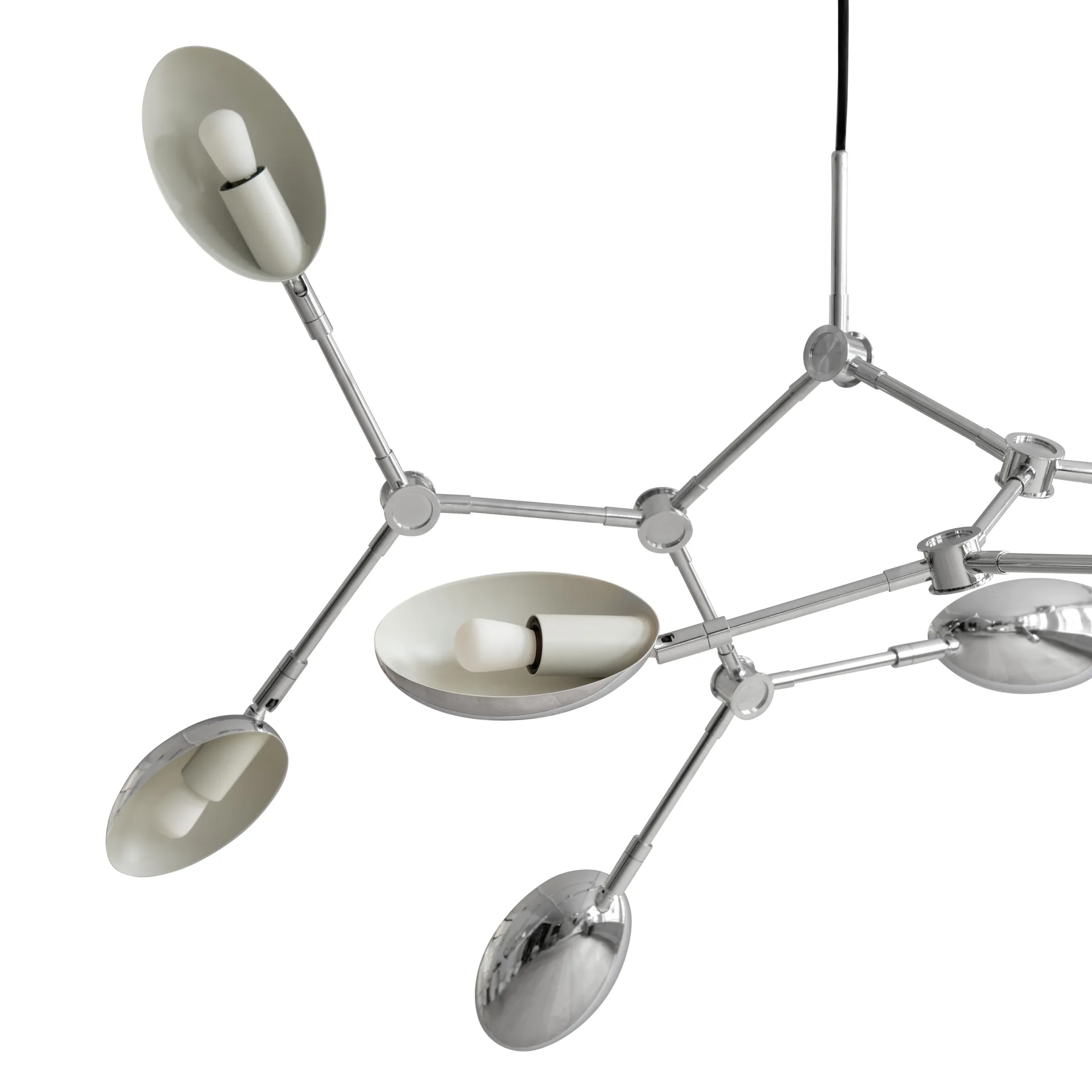 Drop Chandelier takkrona mini, Chrome 101 Copenhagen