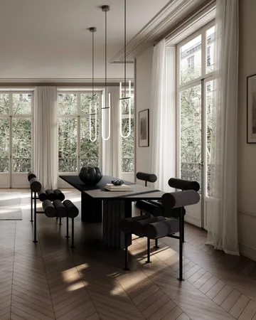Hiro dining chair - Black frame-peat - 101 Copenhagen