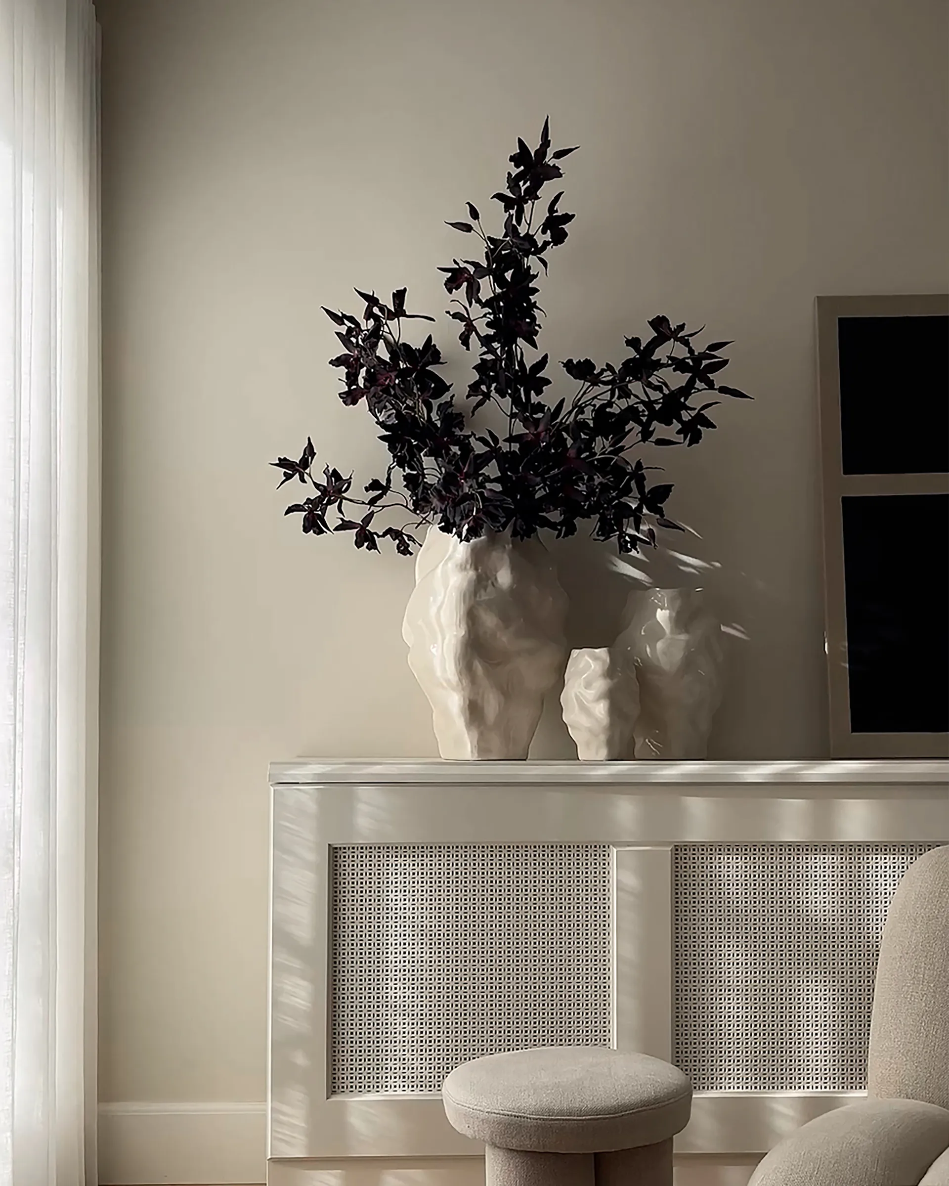 Katachi vas mini, High glaze birch 101 Copenhagen