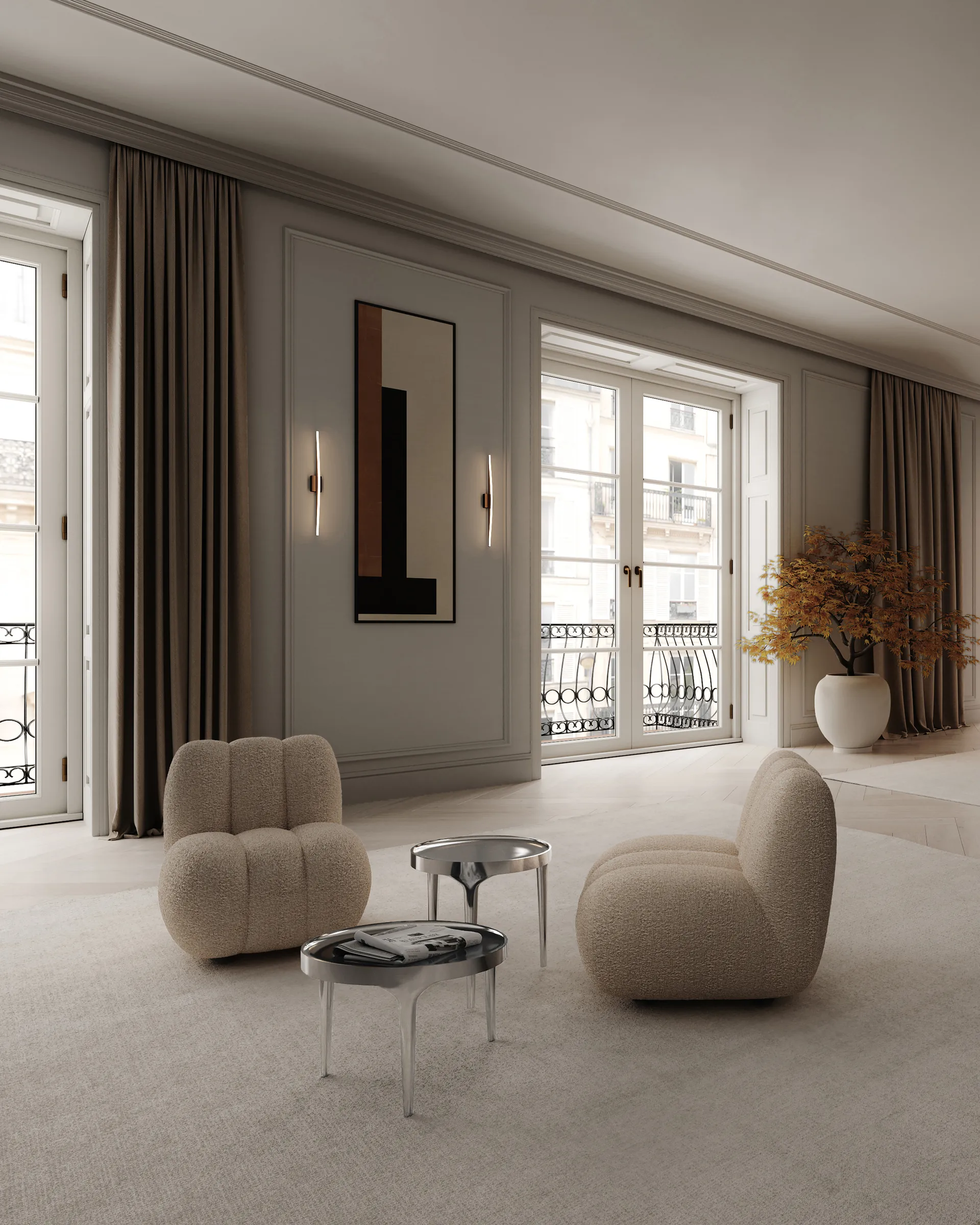 Phantom sidobord, Chrome tall 101 Copenhagen