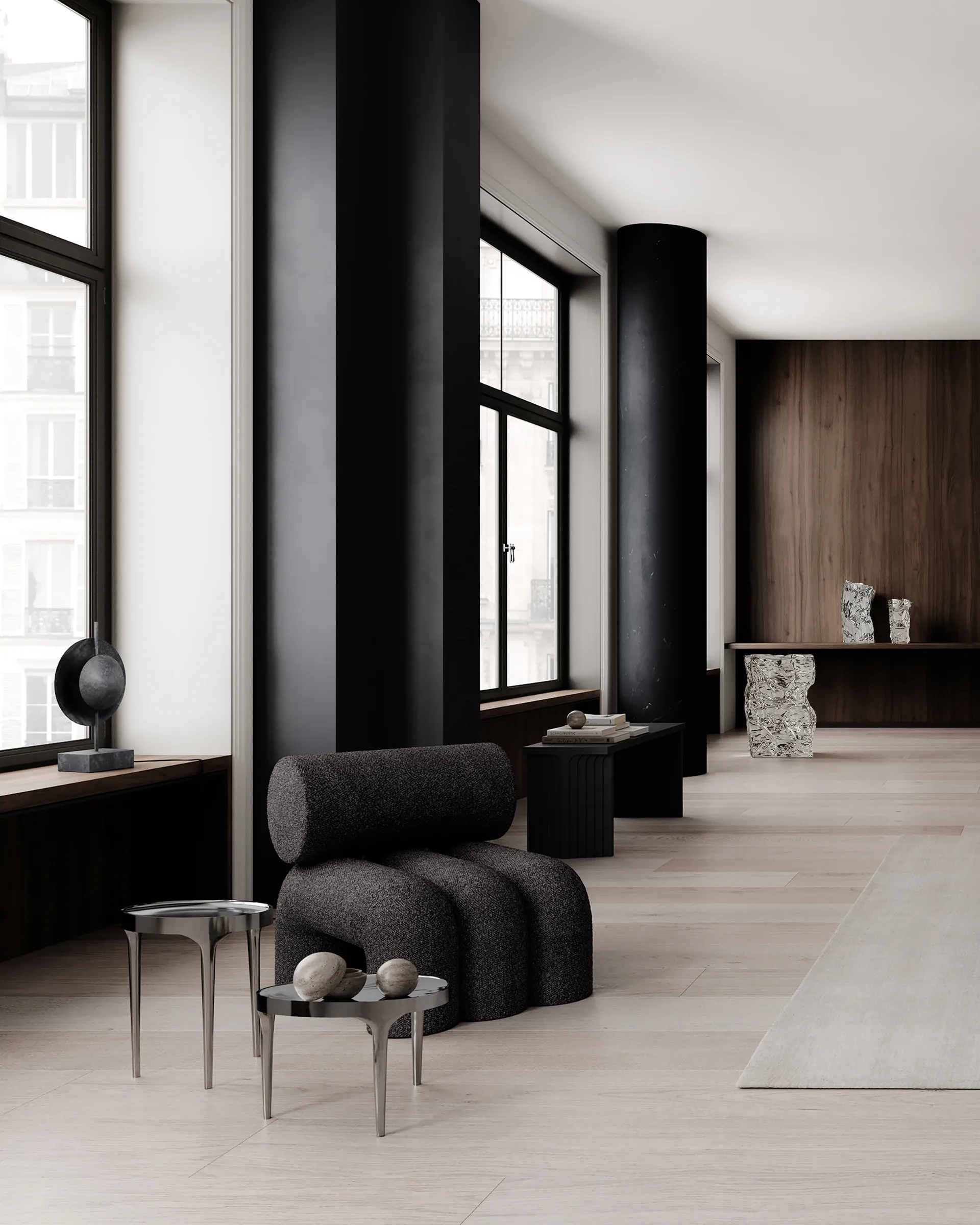 Phantom sidobord, Chrome tall 101 Copenhagen