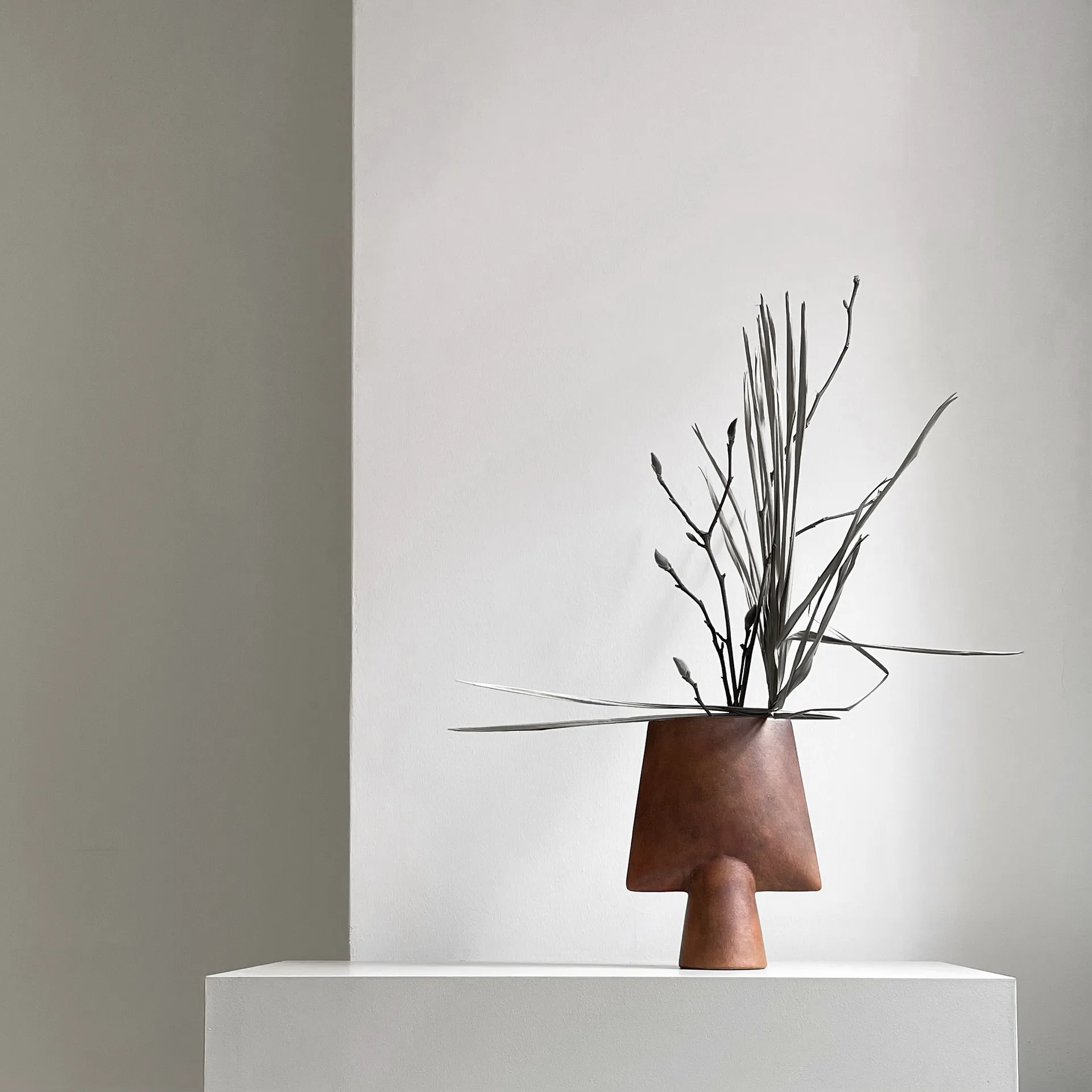 Sphere Kvadratisk vas mini, Terrakotta 101 Copenhagen