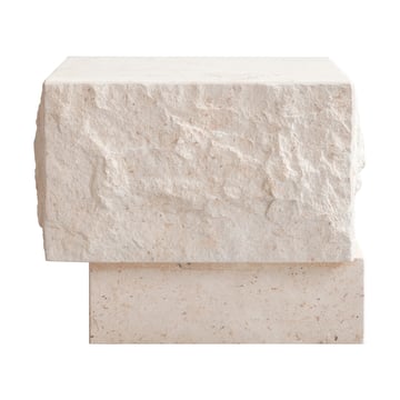 101 Copenhagen Temple sidobord low 42×40 cm Chrome-limestone