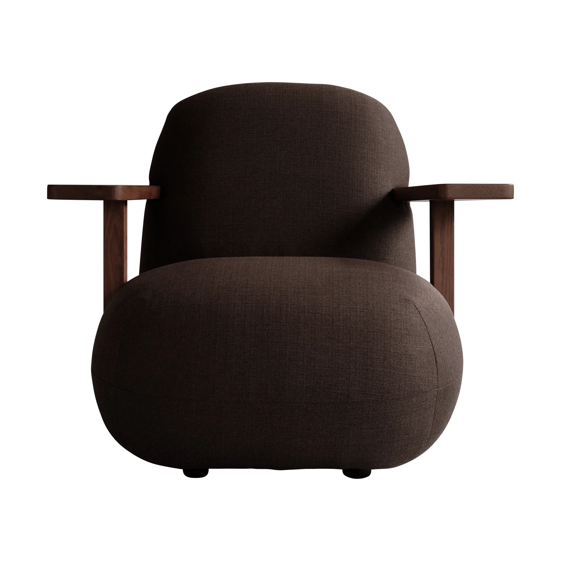 Toe chair fåtölj med armstöd, Classic brown oak-dark brown 101 Copenhagen