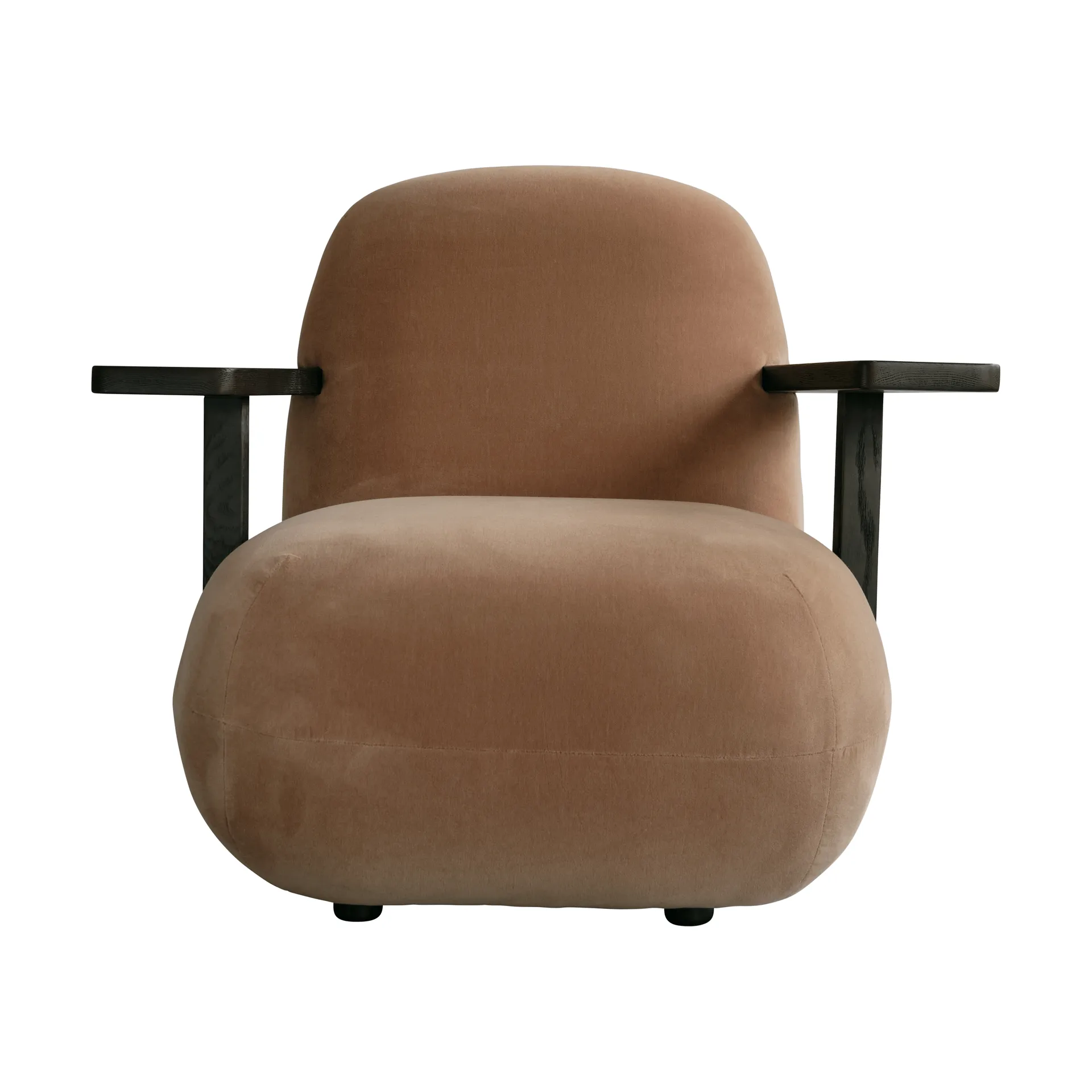 Toe chair fåtölj med armstöd, Coffee black oak-desert 101 Copenhagen