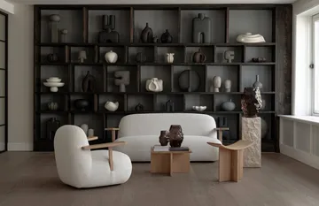Toe chair fåtölj med armstöd - Natural oak-off white - 101 Copenhagen