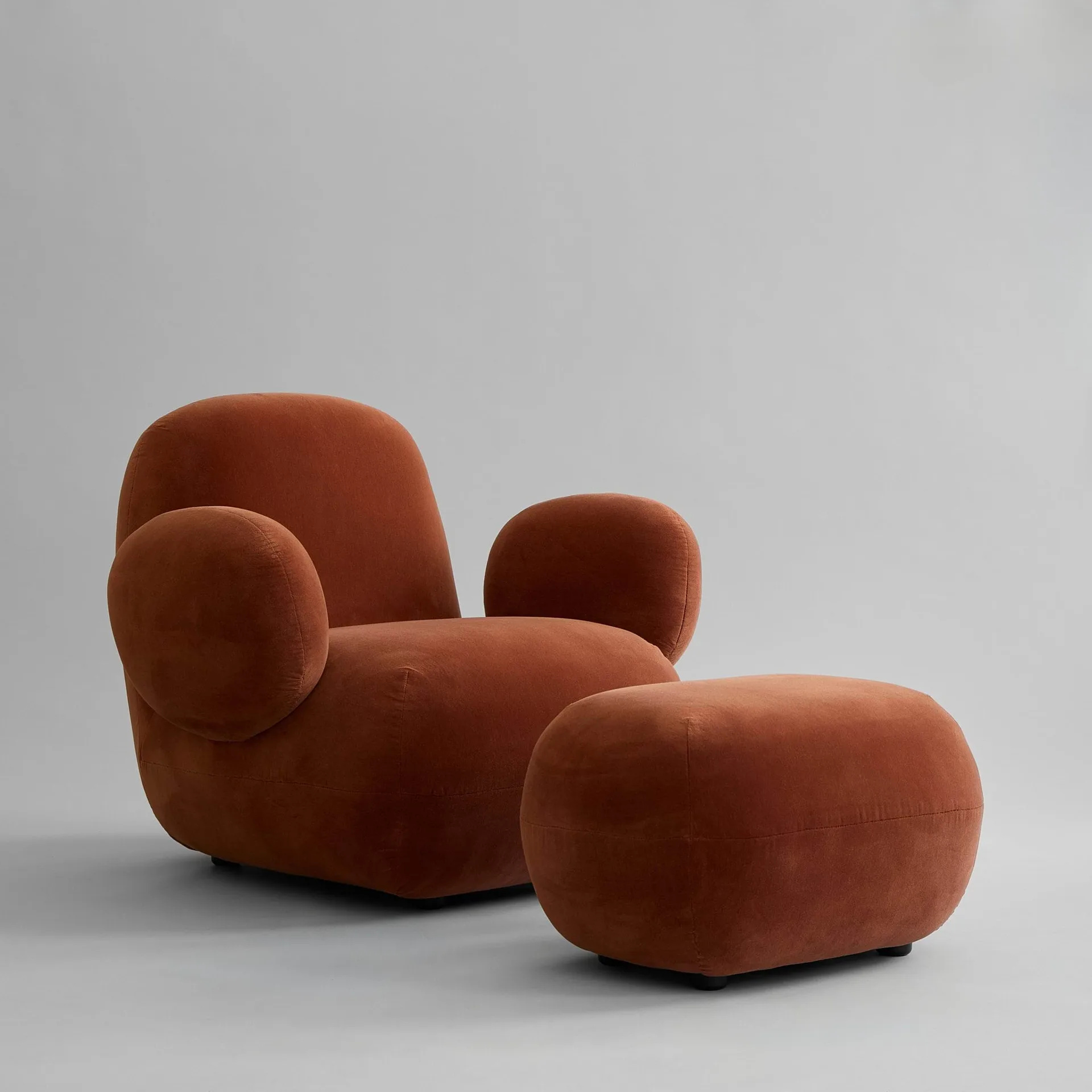 Toe Chair Flat fåtölj 92x75 cm, Rust 101 Copenhagen