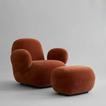 Toe Chair Flat fåtölj 92x75 cm - Rust - 101 Copenhagen