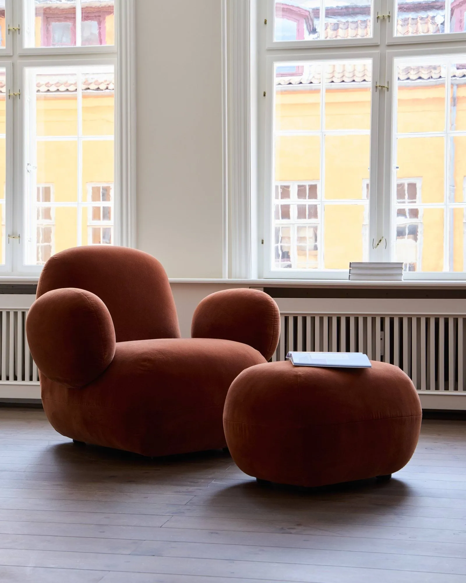 Toe Chair Flat fåtölj 92x75 cm, Rust 101 Copenhagen