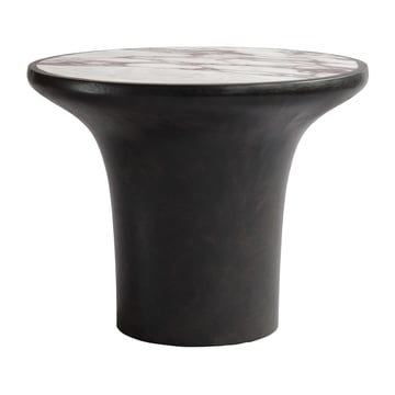 Läs mer om 101 Copenhagen Trumpet sidobord low Ø45 cm Calacatta