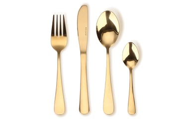 Läs mer om Aida Atelier bestickset 16 delar guld