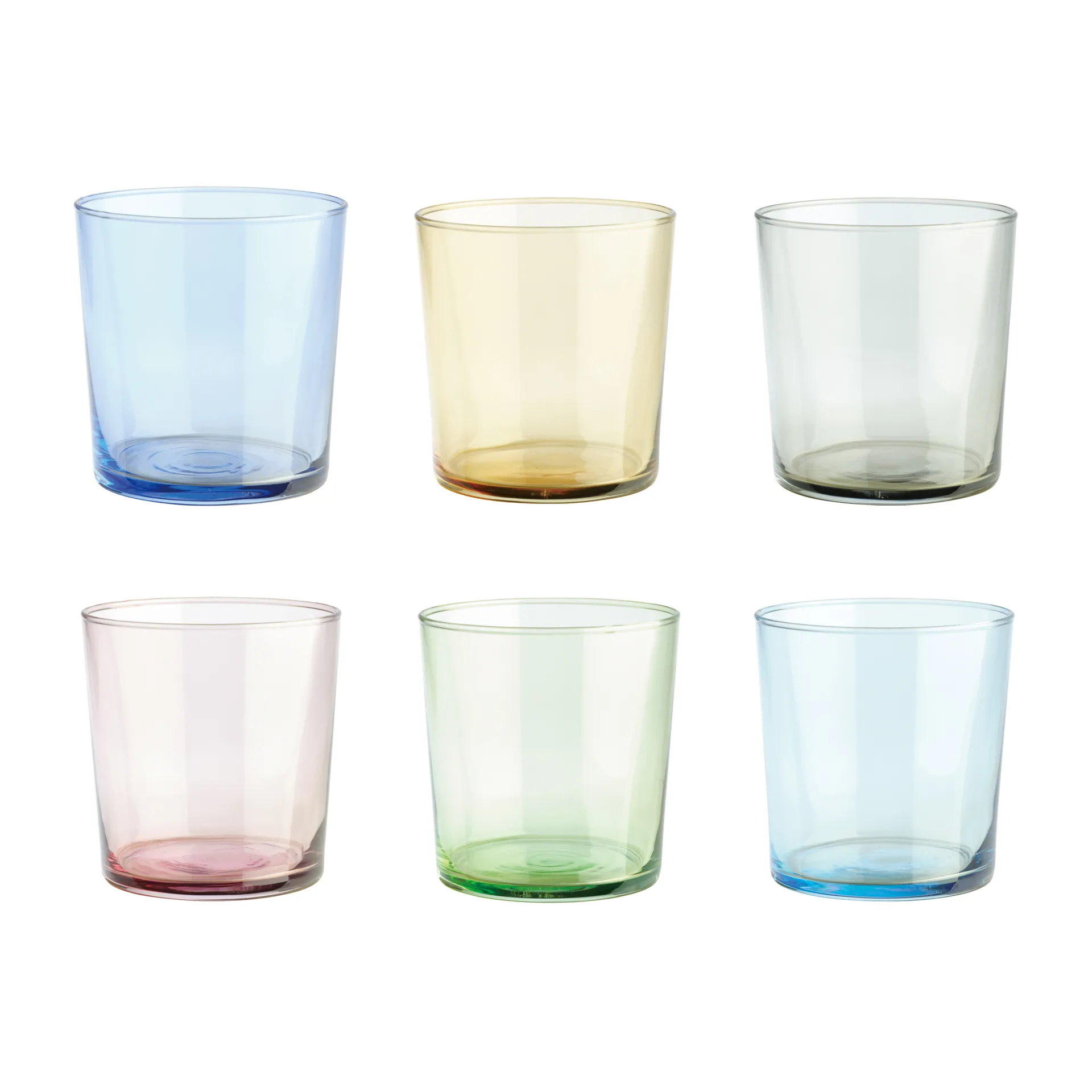 Café dricksglas multi, 6-pack Aida