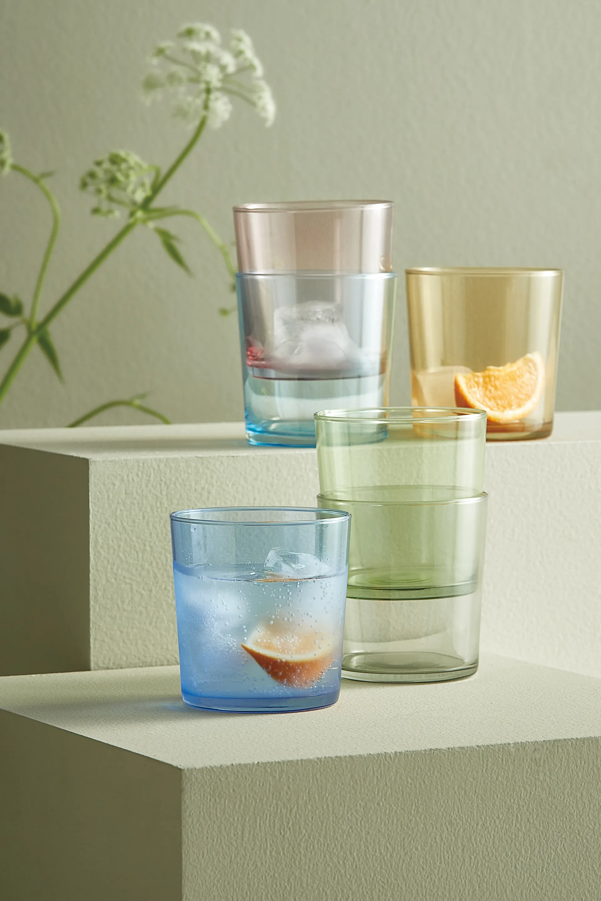 Café dricksglas multi, 6-pack Aida