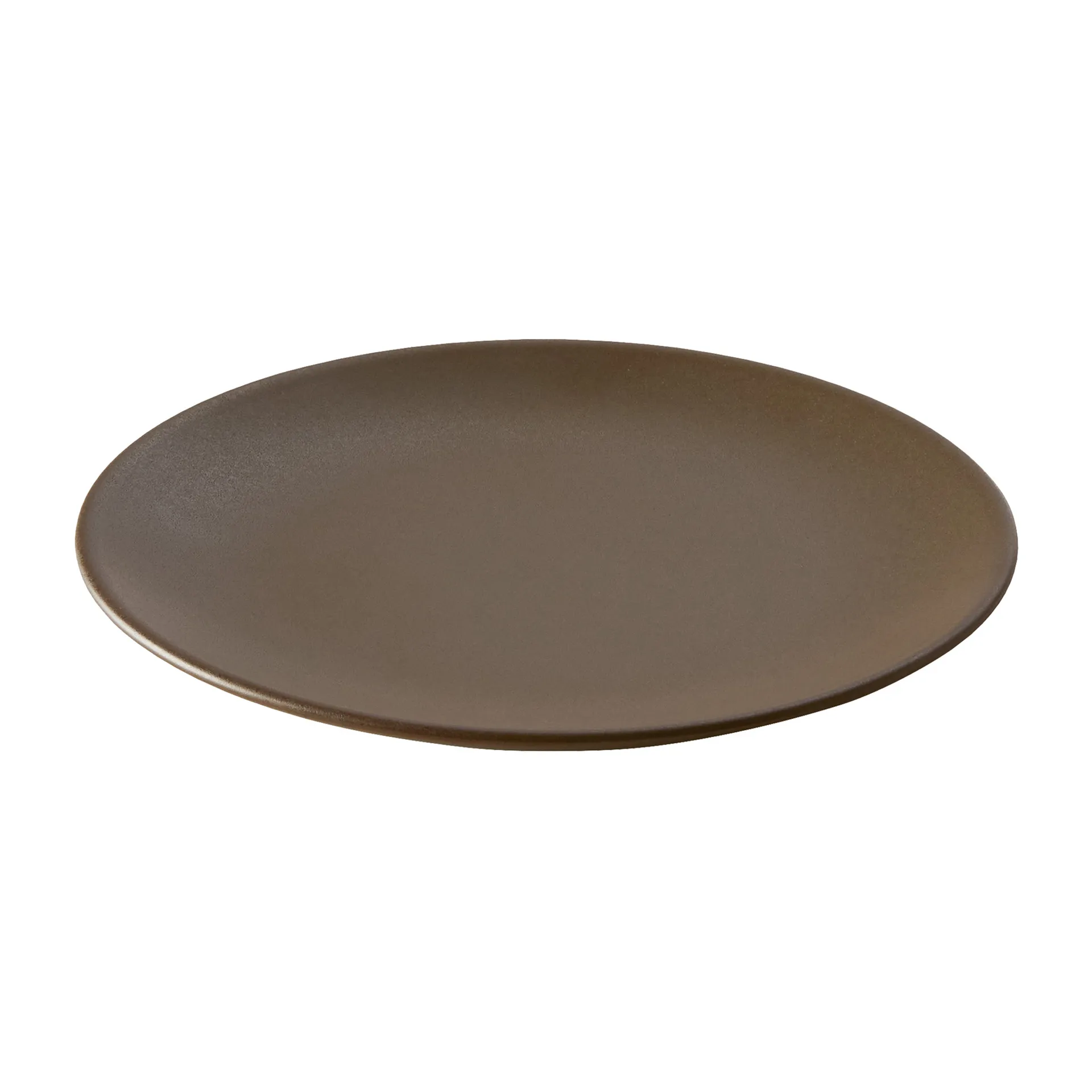 Ceramic Workshop assiett Ø19,5 cm, Chestnut-matte brown Aida