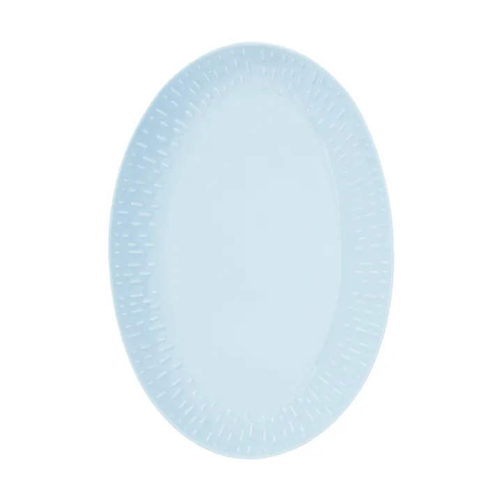 Confetti ovalt fat - Aqua, 25,5x36 cm - Aida