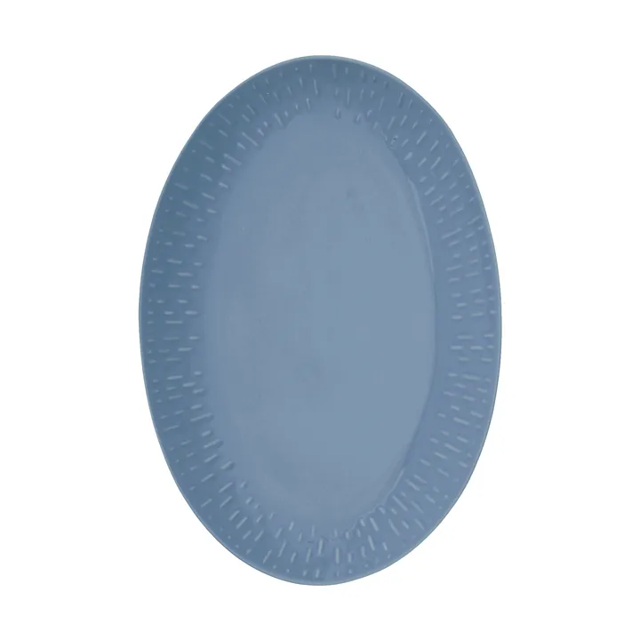 Confetti ovalt fat - Blueberry, 25,5x36 cm - Aida
